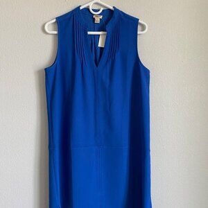 NWT Size 8 J-CREW Factory Outlet Blue Sleeveless Dress